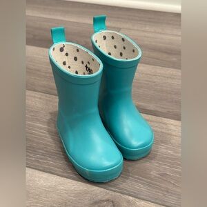 Ten Little Toddler Teal Rain Boots Size 6